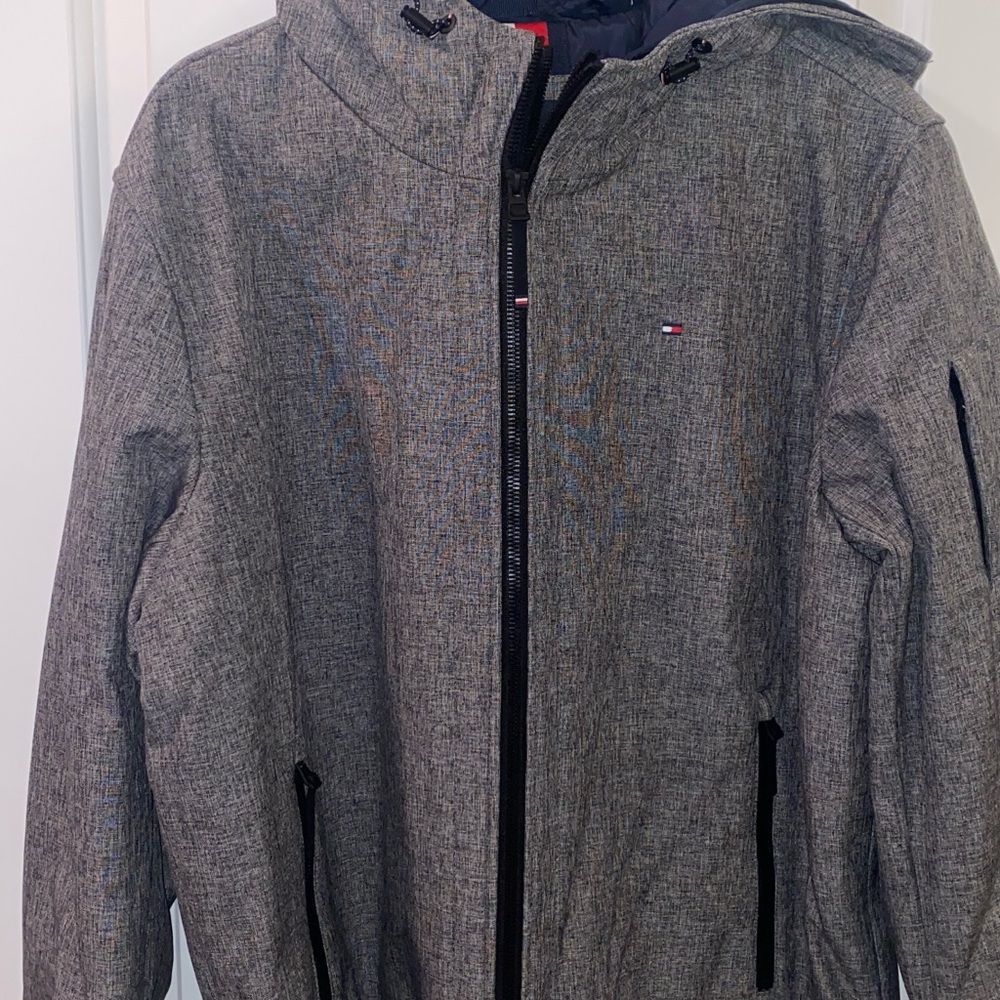 Tommy Hilfiger Mens Gray Jacket